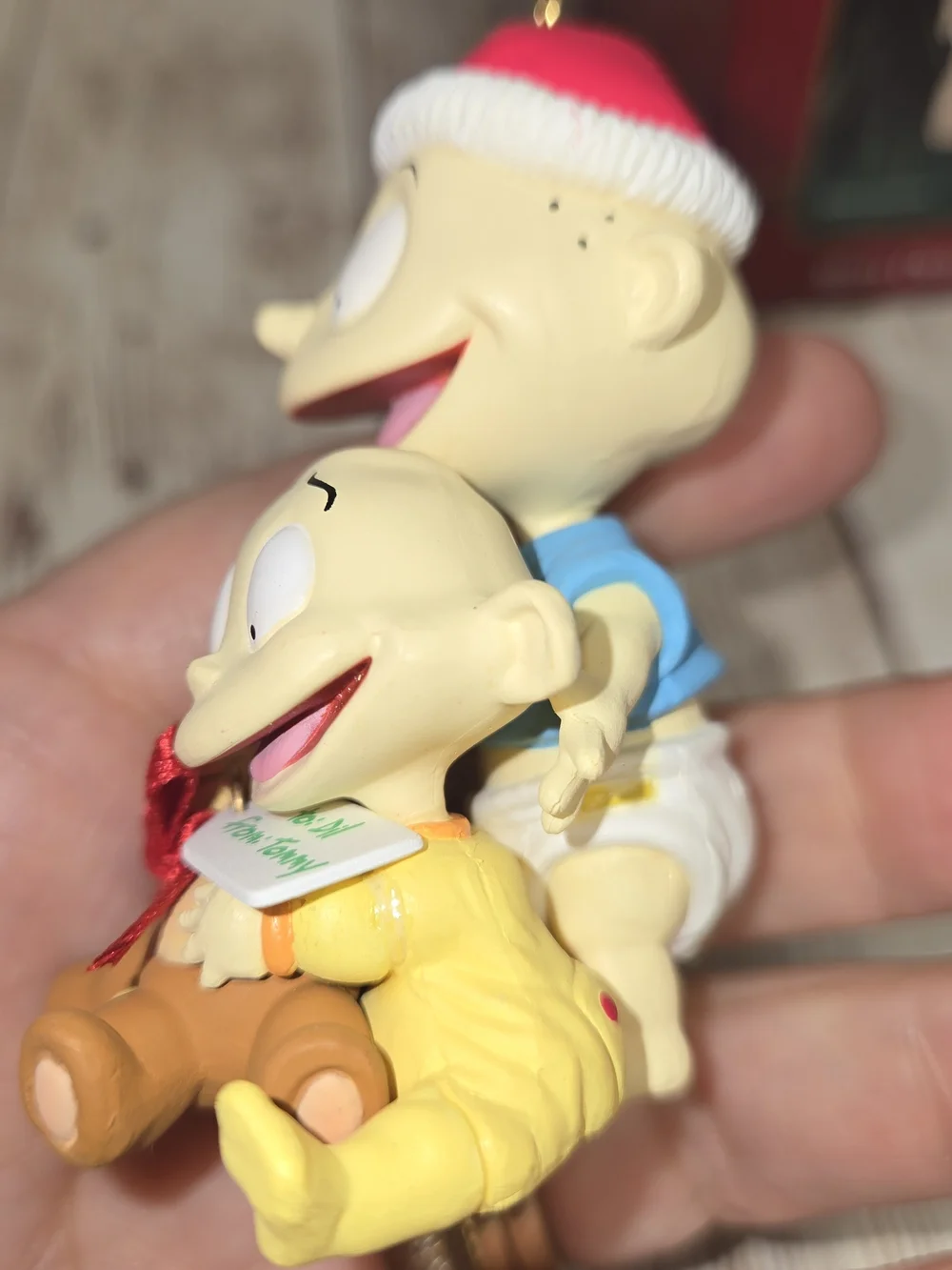1999 Rugrats Christmas Ornament Carlton Cards Tommy Dil Nickelodeon w/ Box